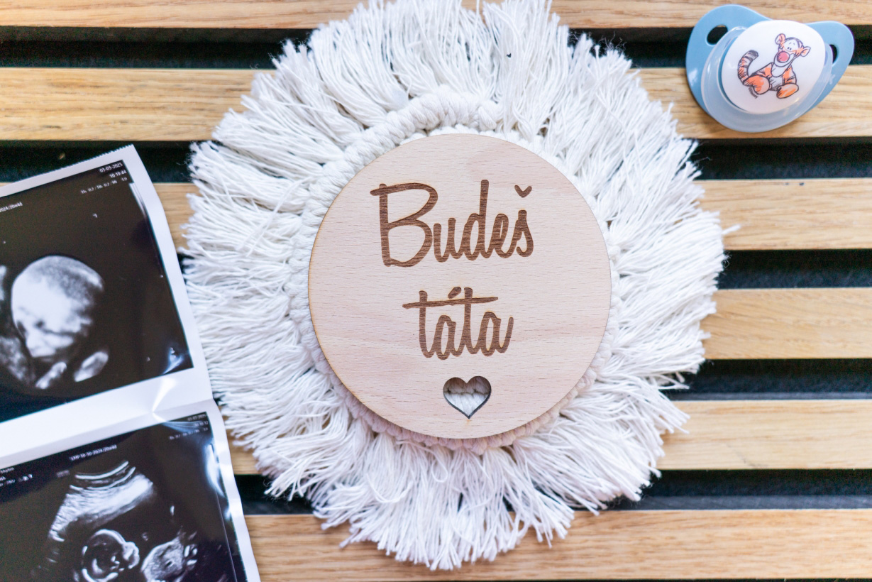 Oznamovací kartička - Budeš táta