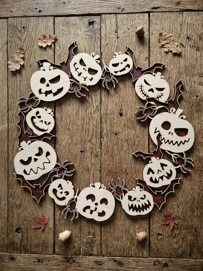 Halloweenský věnec