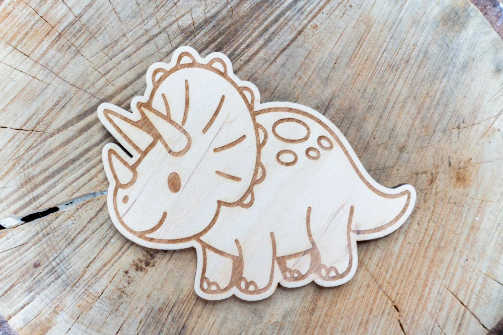 Sada dřevěných dinosaurů