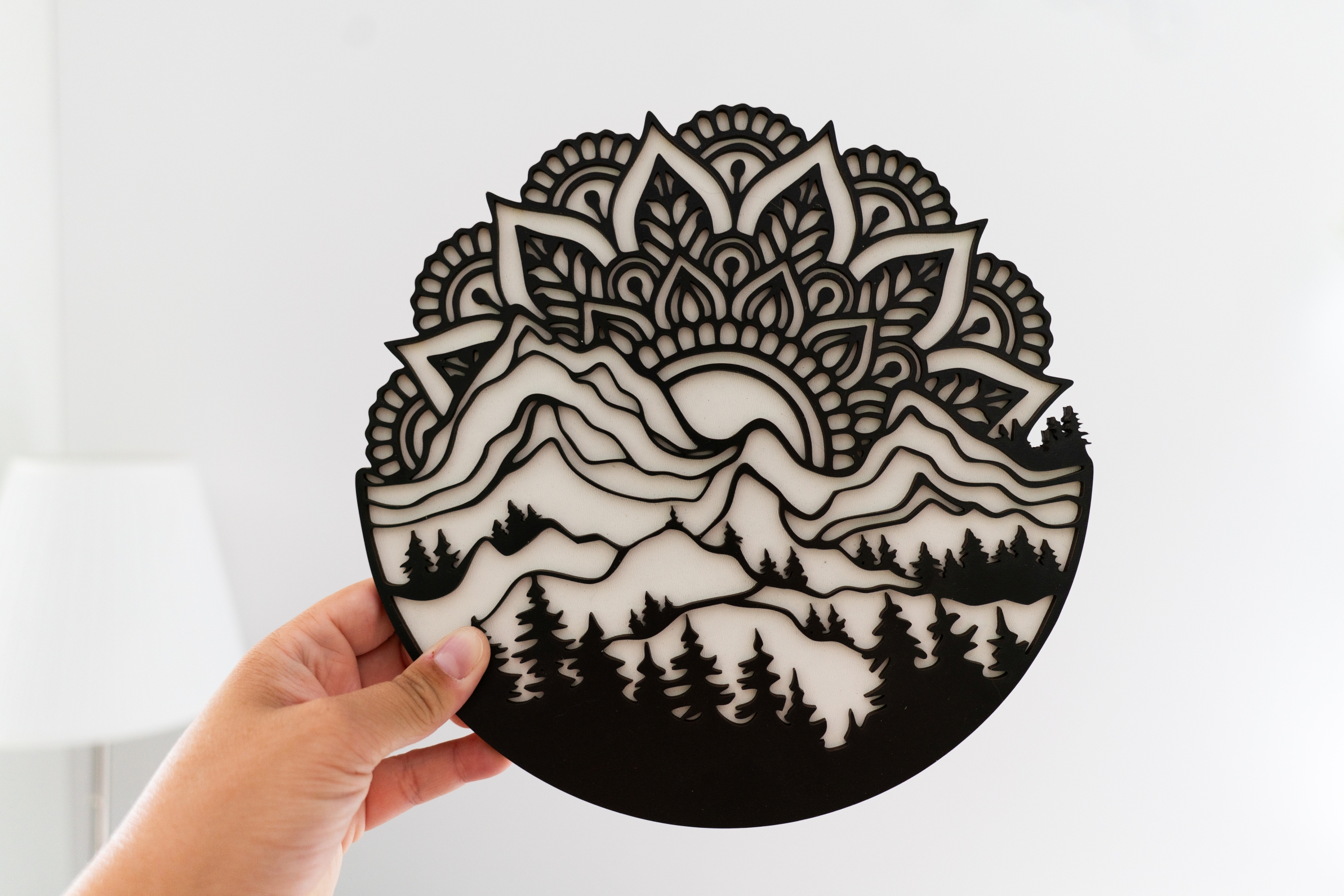 Vrstvená mandala "Horské útočiště"