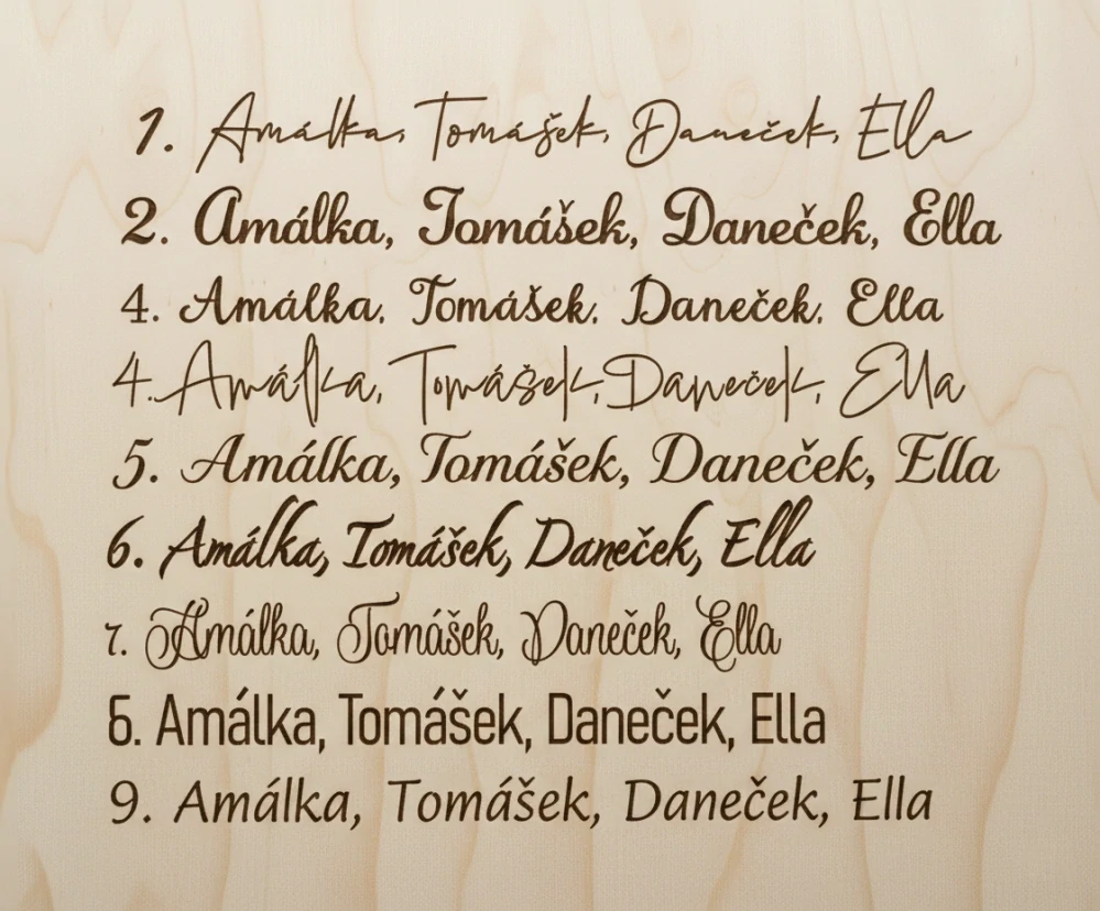 Dřevěné ramínko s personalizací