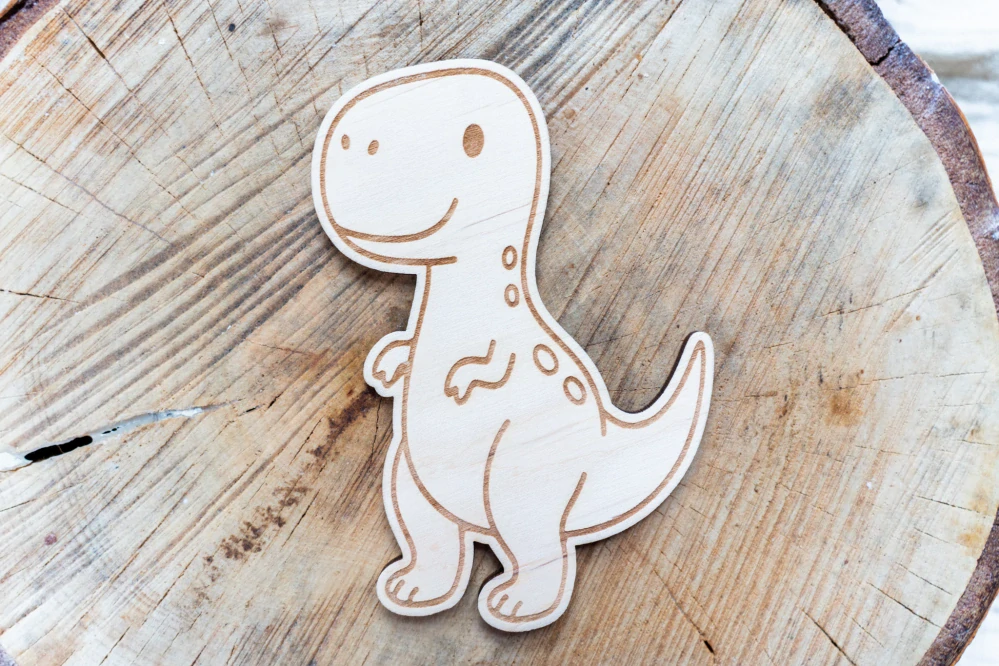 Sada dřevěných dinosaurů