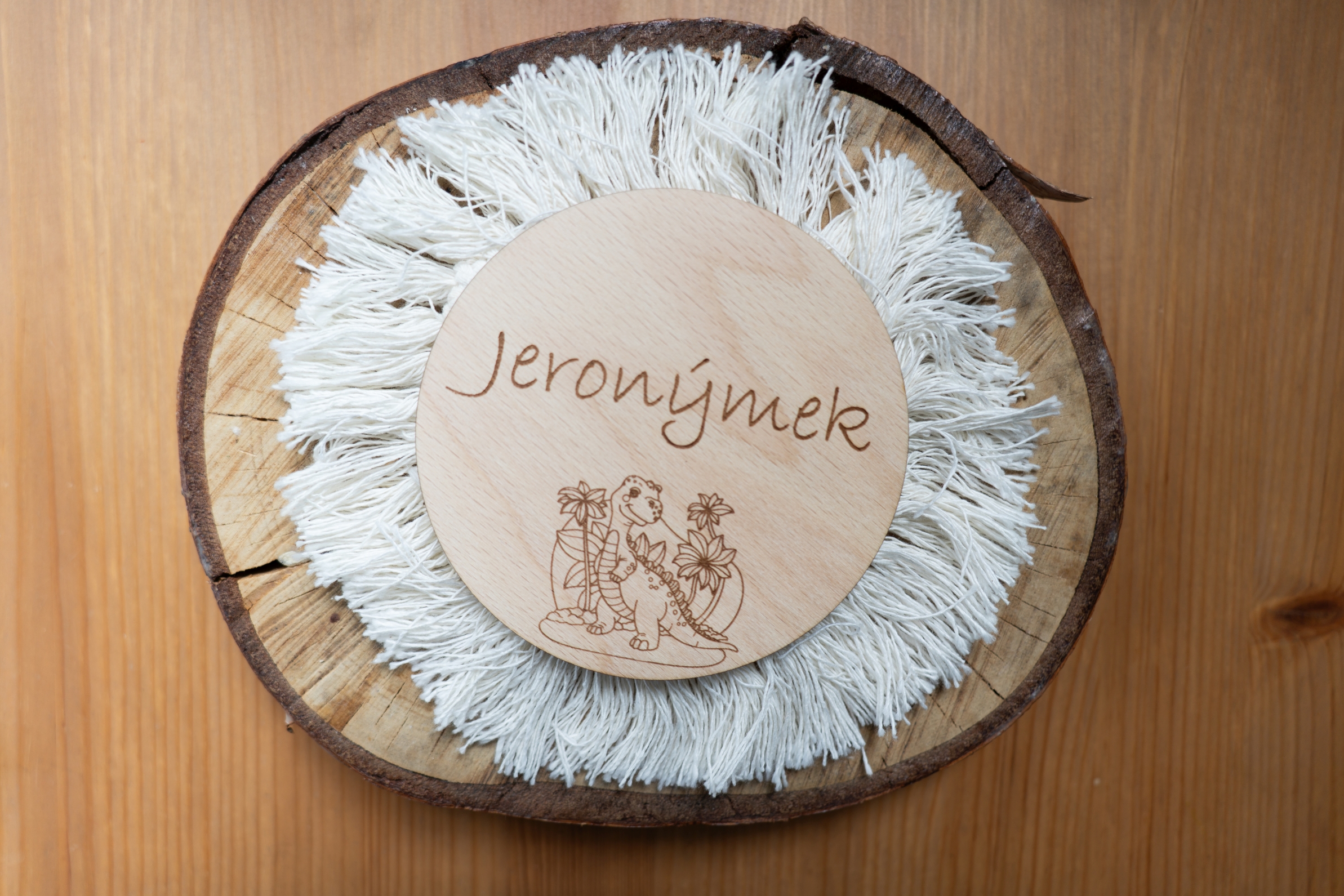 Personalizovaná dekorace "Dinosauří kamarád"