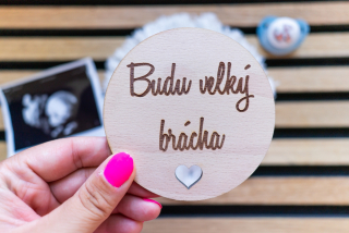 Oznamovací kartička - Budu velký brácha