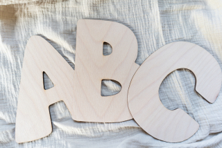 Písmena ABC na zeď
