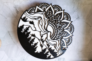 Vrstvená mandala "Horské útočiště"